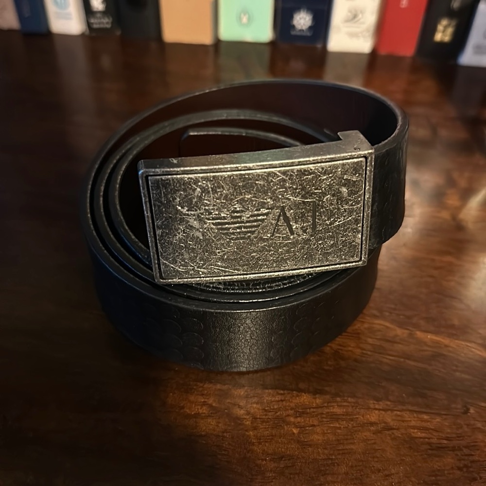 Armani jeans reversible belt black/brown